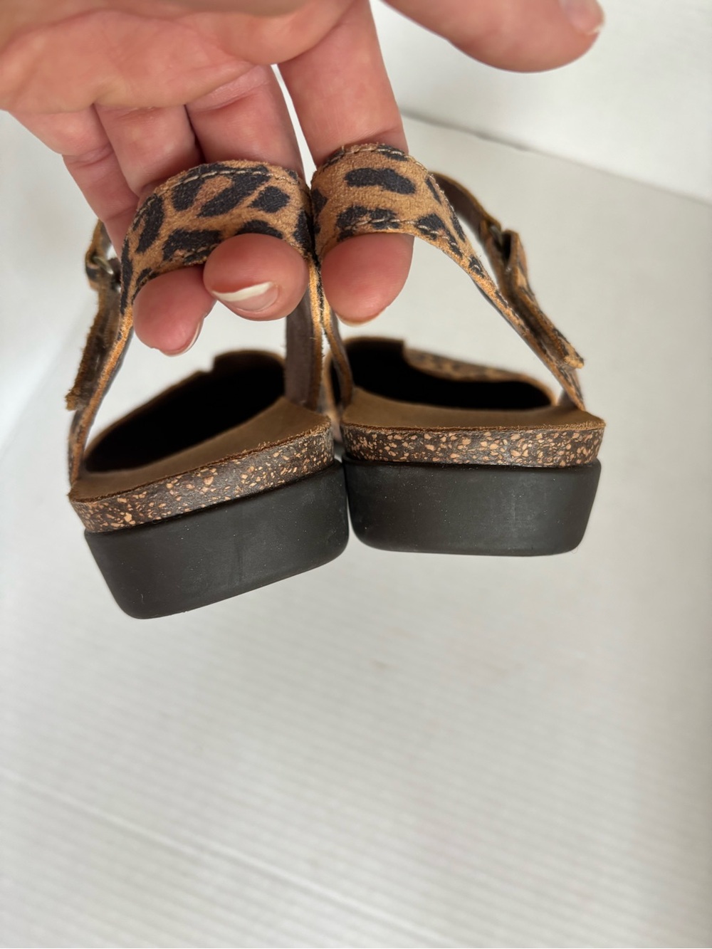 Dansko Rowan Leopard Print Slingback Sandals Sz 36 US 5.5-6 - Picture 5 of 7